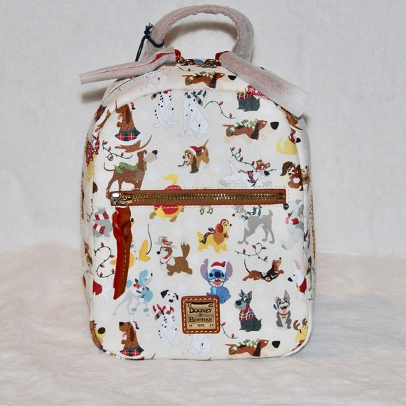 NWT Dooney & Bourke Disney Christmas Santa Tails Backpack - Picture 1 of 6